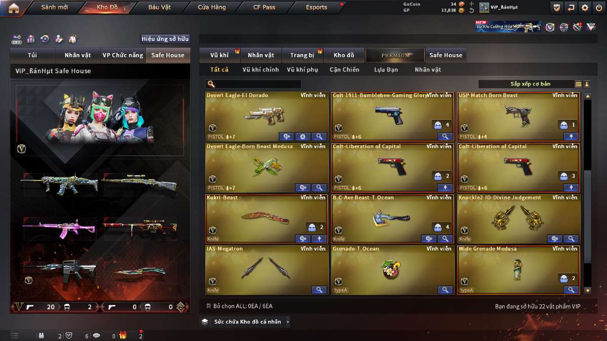 shop acc cf uy tin gia re